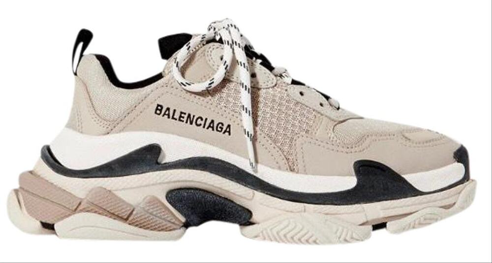 BALENCIAGA Triple S trainer logo embroidered oversized sneakers